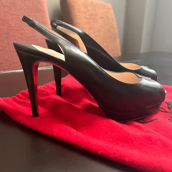 Christian Louboutin Platform Slingbacks, used - Picture 2 of 7